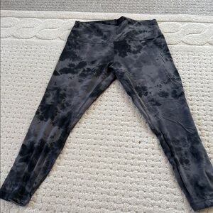 Lululemon align HR Black Tie-Dye Leggings